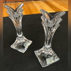 MIKASA crystal candleholders